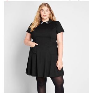 ModCloth Spoken Sweetness Embroidered Dress